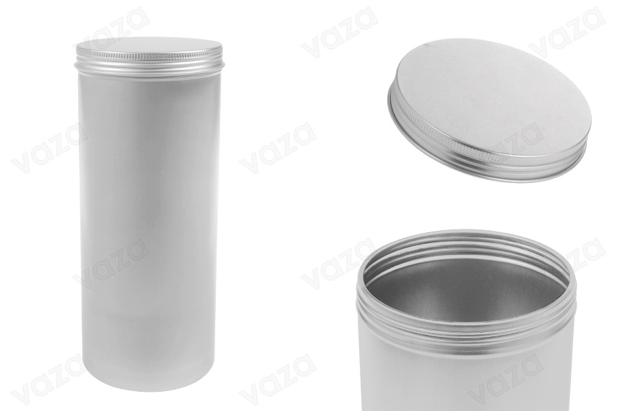 Barattolo cilindrico in metallo da 1000 ml con coperchio-εικόνα_προϊοντική