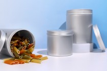 Κυλινδρικό μεταλλικό βάζο 350 ml με καπάκι Κυλινδρικό μεταλλικό βάζο 350 ml με καπάκι
