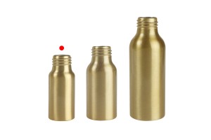 Aluminiumflasche 30 ml PP24 in Gold und Schwarz-εικόνα_σύνθεση