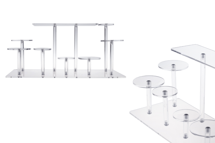Espositore per prodotti in acrilico trasparente, dimensioni 330x230x100 mm-immagine_prodotto