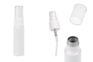 Weiße Aluminiumflasche, 15 ml, mit weißem Kunststoffsprühkopf-εικόνα_προϊοντική