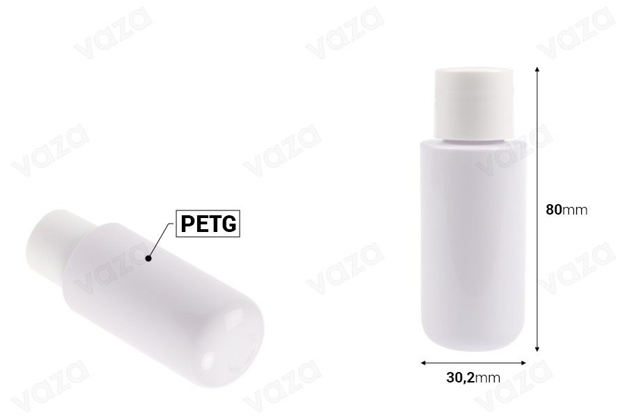 Replacement inner white bottle 30 ml with white cap for code 1289-1-30-0 Replacement inner white bottle 30 ml with white cap for code 1289-1-30-0-image_dimensions