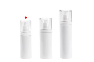 Flacon blanc en plastique (PET) de 100 ml avec vaporisateur et bouchon transparent-εικόνα_σύνθεση