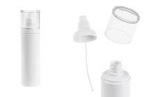Flacon blanc en plastique (PET) de 200 ml avec vaporisateur et bouchon transparent-photo_produit
