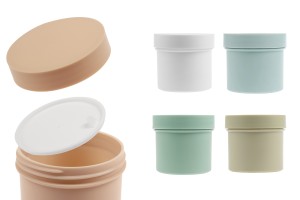 Kunststoffbehälter (PP), 150 ml, mit Deckel und Dichtung in matten Farben-εικόνα_προϊοντική