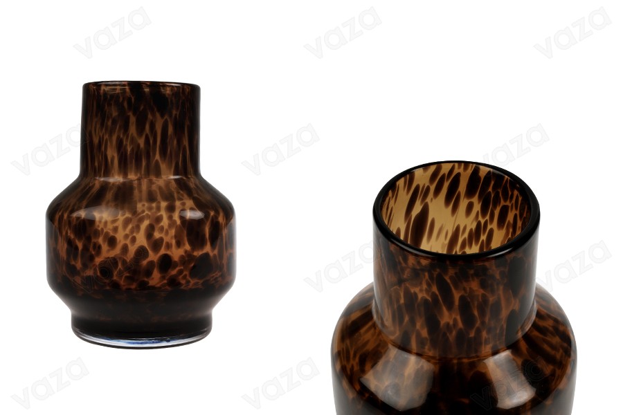 Γυάλινο διακοσμητικό βάζο σε animal print - 120x150 mm Γυάλινο διακοσμητικό βάζο σε animal print - 120x150 mm-εικόνα_προϊοντική