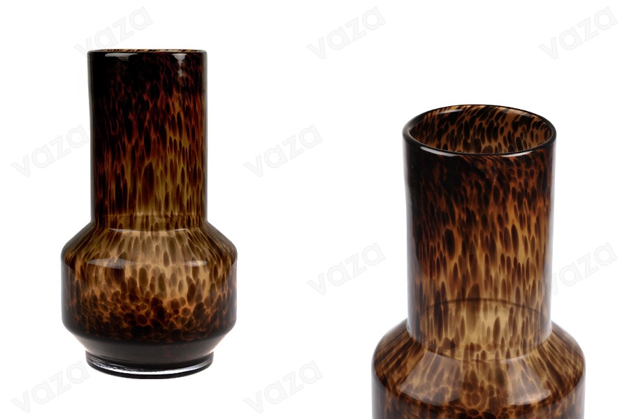 Γυάλινο διακοσμητικό βάζο σε animal print - 200x350 mm-εικόνα_προϊοντική
