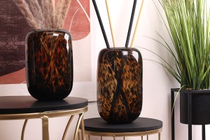 Dekorative Glasvase mit Tiermotiv – 160 x 260 mm-εικόνα_σύνθεση