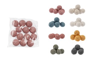 Diffuseur en pierre de lave 18 mm, couleurs assorties - 13 pièces-εικόνα_προϊοντική