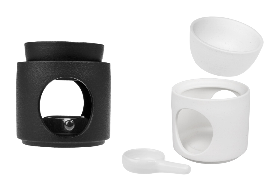 Κεραμικός αρωματιστής χώρου 95x100 mm για wax melts και έλαια με κεραμικό κουταλάκι Κεραμικός αρωματιστής χώρου 95x100 mm για wax melts και έλαια με κεραμικό κουταλάκι -εικόνα_προϊοντική