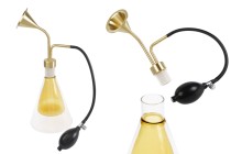 Macchina per campionamento di fragranze con atomizzatore a bulbo lungo in nero-immagine_prodotto