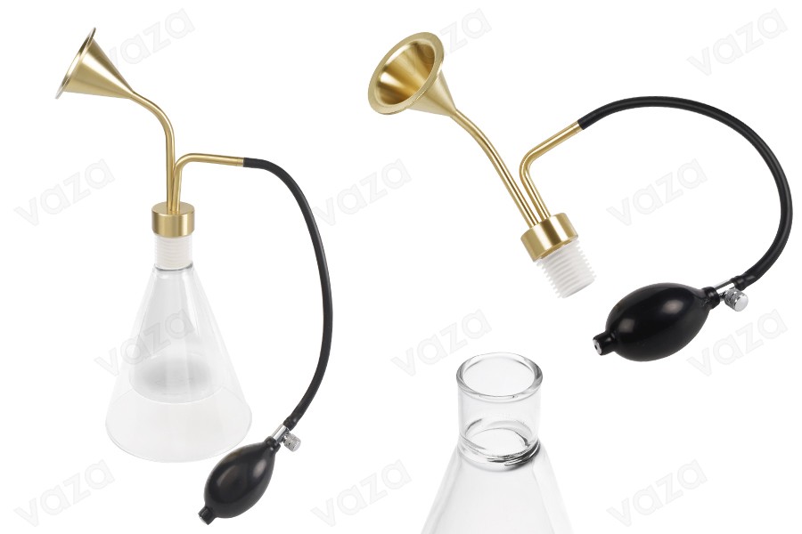 Fragrance sampling machine with long bulb atomizer in black color Fragrance sampling machine with long bulb atomizer in black color-image_product