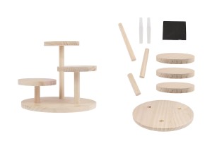 Support en bois 200x170 mm (diamètre de chaque base 100 mm)-εικόνα_προϊοντική