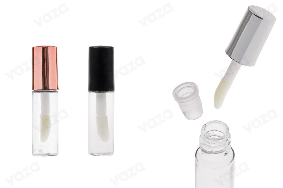 Astuccio trasparente in acrilico per lucidalabbra da 1,2 ml con coperchio e scolapiatti - 12 pezzi-εικόνα_προϊοντική