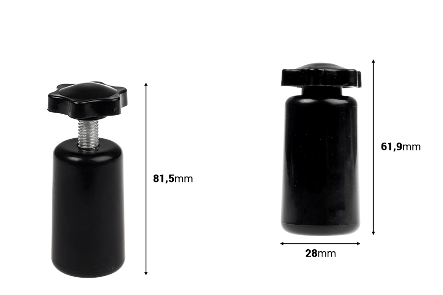 Outil manuel pour les bagues de pulvérisation sur les flacons de parfum sertis (vendu uniquement avec l'emballage du flacon serti)-photo_dimensions