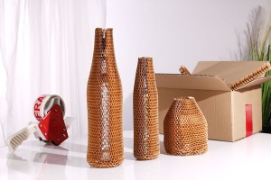 Elastische Flaschenschutzhülle aus Wabenpapier, 215 mm lang – 20 Stück-εικόνα_σύνθεση