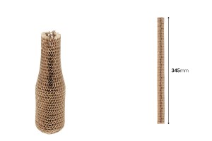 Elastische Flaschenschutzhülle aus Wabenpapier, 345 mm Länge – 20 Stück-εικόνα_διαστάσεις