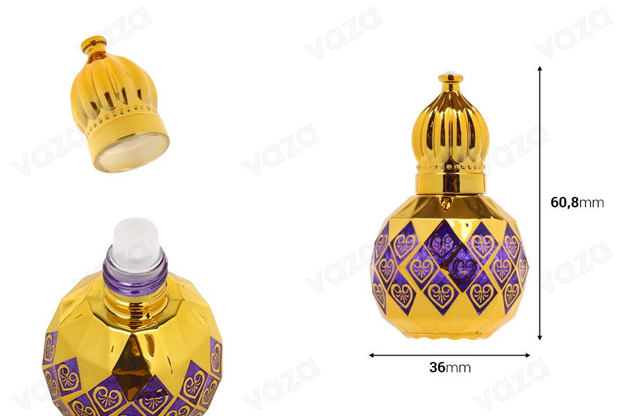 Flacone roll-on di profumo in stile arabo da 10 ml-dimensioni_immagine