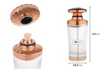 Flacone di profumo in stile arabo da 100 ml con erogatore spray a crimpare color oro Flacone di profumo in stile arabo da 100 ml con erogatore spray a crimpare color oro-dimensioni_immagine