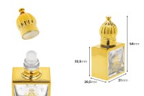 Arabic-style perfume bottle 10 ml with roll-on-εικόνα_διαστάσεις