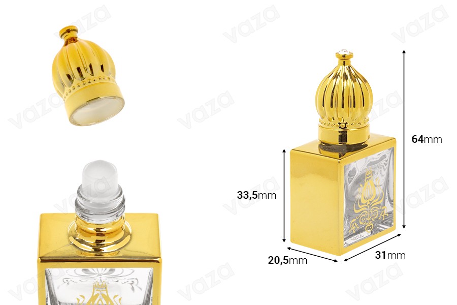 Arabic-style perfume bottle 10 ml with roll-on-εικόνα_διαστάσεις