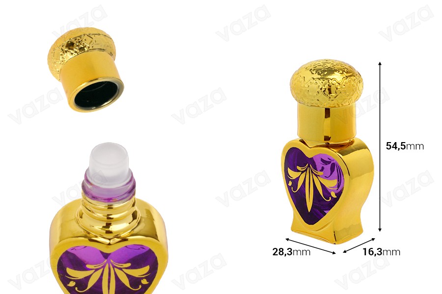 Flacone di profumo in stile arabo da 5 ml con applicatore roll-on-dimensioni_immagine