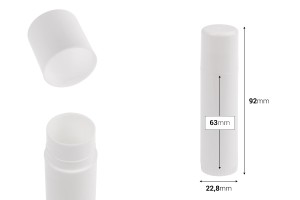 Σωληνάριο για Lip Balm (τύπου Liposan) 12 ml σε διάφορα χρώματα-εικόνα_διαστάσεις