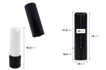 Tube pour baume à lèvres de 4 ml en packs de 10 pièces (6 couleurs) Tube pour baume à lèvres de 4 ml en packs de 10 pièces (6 couleurs)-photo_dimensions