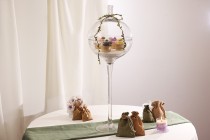 Alzata con coperchio per contenere alimenti o per decorazione Alzata con coperchio per contenere alimenti o per decorazione-εικόνα_διαστάσεις