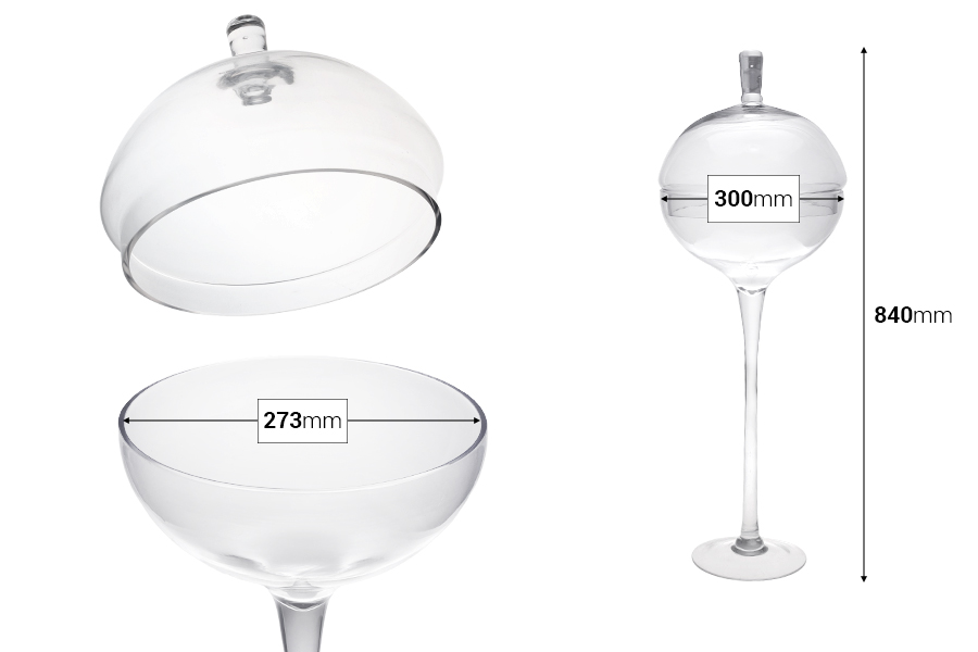 Alzata con coperchio per contenere alimenti o per decorazione Alzata con coperchio per contenere alimenti o per decorazione-dimensioni_immagine