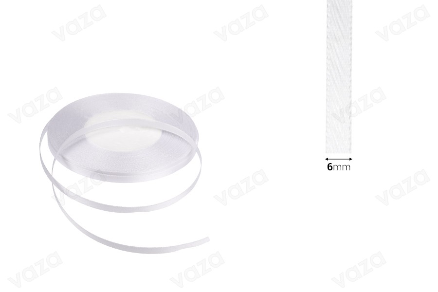 Satin ribbon for decoration, 6 mm wide in different colors - Each roll is 50 meters long.-image_dimensions