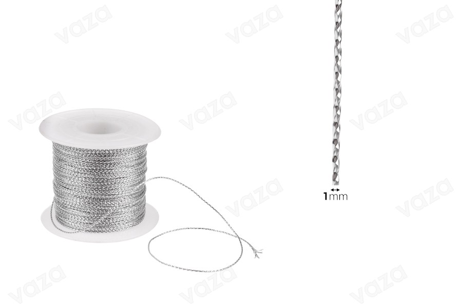 Κορδόνι διακόσμησης με μεταλλική κλωστή 1 mm πλάτος χρυσό / ασημί (το τεμάχιο 100 m)-εικόνα_διαστάσεις