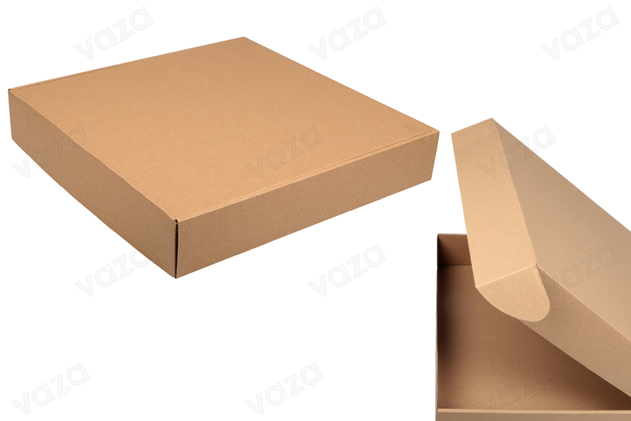 Verpackungsbox aus Kraftpapier ohne Sichtfenster 450x450x80mm - Packung 20 Stk Verpackungsbox aus Kraftpapier ohne Sichtfenster 450x450x80mm - Packung 20 Stk-produktbild