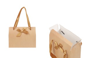Geschenktüte 130x70x100 mm mit Griff und Schleife-εικόνα_προϊοντική