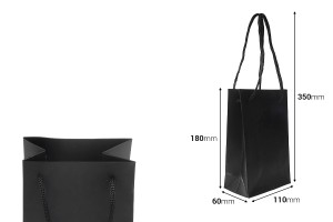 Papiergeschenktüte 110x60x180 mm mit Kordel - 20 Stck-bildabmessungen