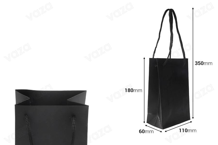 Σακούλα δώρου χάρτινη 110x60x180 mm με κορδόνι - 20 τμχ-εικόνα_διαστάσεις