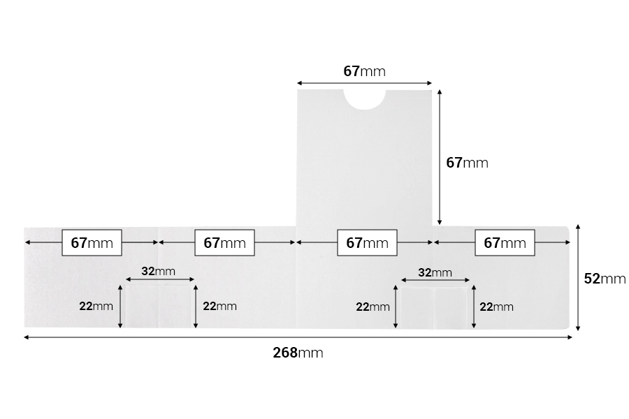 Boîte d'emballage en papier kraft 70 x 70 x 95 mm avec extérieur marron et intérieur blanc - 50 pcs Boîte d'emballage en papier kraft 70 x 70 x 95 mm avec extérieur marron et intérieur blanc - 50 pcs