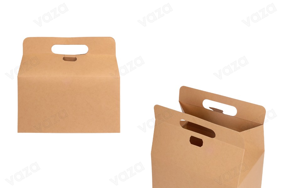 Kofferverpackungskarton 250 x 170 x 255 mm aus Kraftpapier mit verstärktem Boden – 20 Stück Kofferverpackungskarton 250 x 170 x 255 mm aus Kraftpapier mit verstärktem Boden – 20 Stück-produktbild