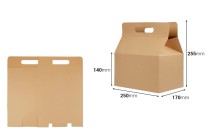 Kofferverpackungskarton 250 x 170 x 255 mm aus Kraftpapier mit verstärktem Boden – 20 Stück Kofferverpackungskarton 250 x 170 x 255 mm aus Kraftpapier mit verstärktem Boden – 20 Stück-εικόνα_διαστάσεις