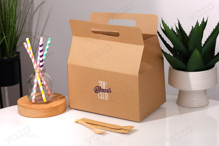Scatola da imballo tipo valigetta 250x170x255 mm in carta kraft e cartone rigido sul fondo - 20 pz Scatola da imballo tipo valigetta 250x170x255 mm in carta kraft e cartone rigido sul fondo - 20 pz-εικόνα_σύνθεση