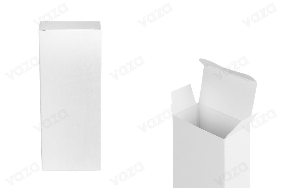 Papierbox für Parfümflaschen von 100 ml in weißem Satin 64x35x160 - 20 Stk-εικόνα_προϊοντική