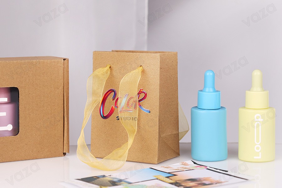 Kraft paper gift bag 80x50x110 with string - 20 pcs-image_group