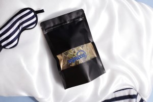 Sachets en papier kraft de type Doypack, avec fermeture zip, fenêtre et possibilité de scellage de thermoscellage 100 x 35 x 150 mm - 100 pcs-εικόνα_σύνθεση