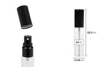 10ml glass perfume atomizer with aluminum cap - available in a package with 6 pcs 10ml glass perfume atomizer with aluminum cap - available in a package with 6 pcs-image_dimensions
