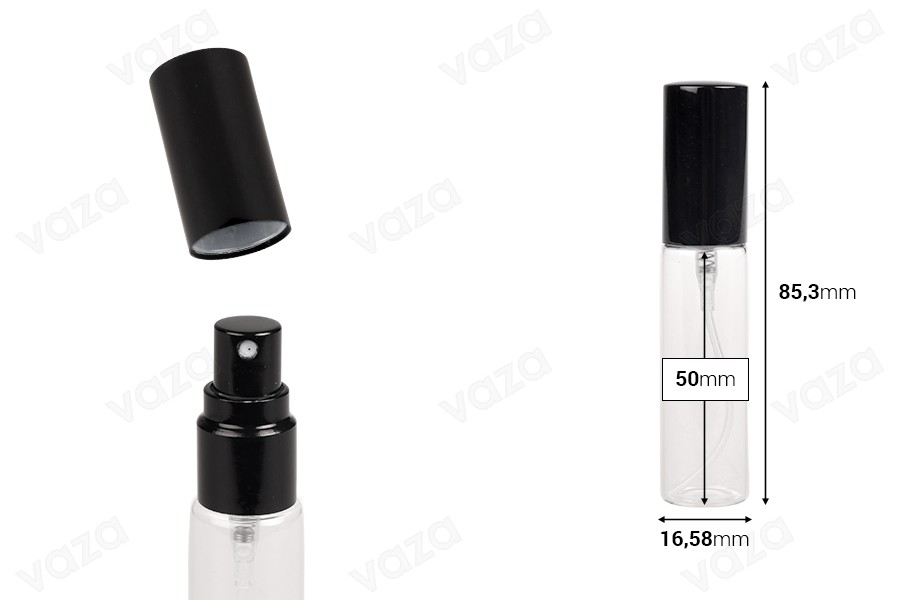 10ml glass perfume atomizer with aluminum cap - available in a package with 6 pcs 10ml glass perfume atomizer with aluminum cap - available in a package with 6 pcs-image_dimensions