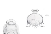 Μπουκάλι γυάλινο 50 ml τετράγωνο-εικόνα_διαστάσεις