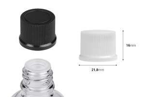 Kapak plastik PP18 me astar dhe prizë - 20 copë-bildabmessungen