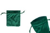 Pochette en velours vert de 100 x 120 mm - Lot de 50 pièces-photo_produit