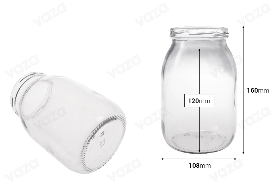 Standard 1000ml glass jar-image_dimensions