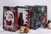 Sac cadeau de Noël 150x80x210 avec poignée - 12 pièces